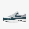 Nike Air Max 1 Lv8 Men's Shoes In White,wolf Grey,black,dark Teal Green