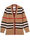 BURBERRY BEIGE CASHMERE AND WOOL CARDIGAN,8026852K A7026