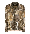 DOLCE & GABBANA SILK ANIMAL PRINT SHIRT,16981866