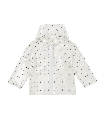 Burberry Kids Monogram And Star Transparent Jacket (3-14 Years) In White