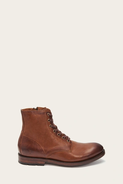 The Frye Company Bowery Lace Up In Cognac
