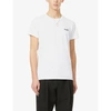 Balmain Mens White Black Logo-print Regular-fit Cotton-jersey T-shirt Xs