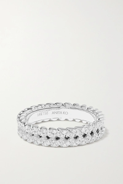 Anita Ko 18-karat White Gold Diamond Ring