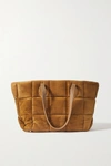 KHAITE FLORENCE QUILTED SUEDE TOTE