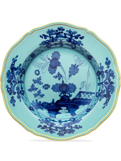 Ginori 1735 Oriente Italiano Porcelain Charger Plate In Blau