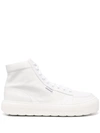 Sunnei White Leather Dreamy High-top Sneakers In Weiss