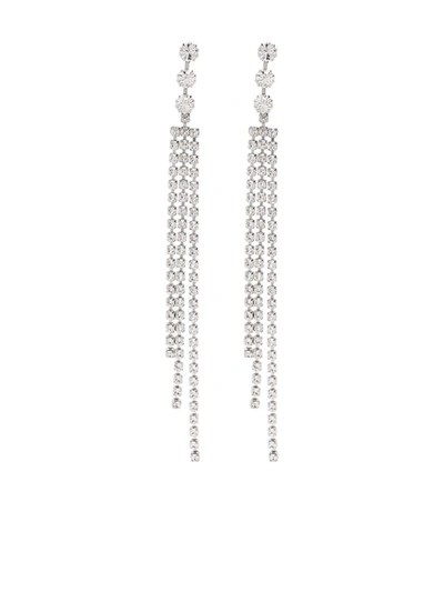 ISABEL MARANT CRYSTAL-EMBELLISHED DROP EARRINGS