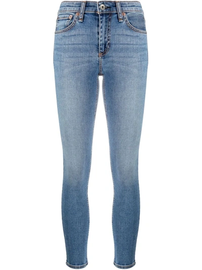 Rag & Bone Nina High-rise Ankle Cigarette Jeans In Blue