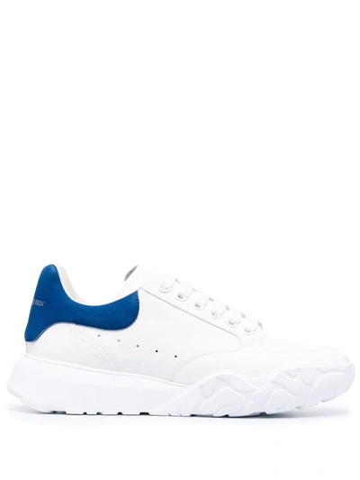 Alexander Mcqueen Exaggerated-sole Leather Sneakers In White