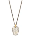 ALEXANDER MCQUEEN SKULL TAG CHAIN NECKLACE