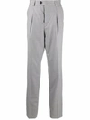 Brunello Cucinelli Pleat-detail Tailored Trousers In Grau
