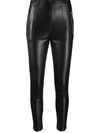 Ermanno Scervino Eco-leather Leggings In Black In Schwarz