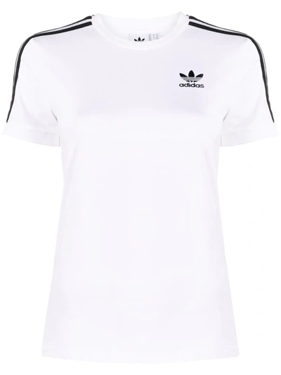 Adidas Originals Adicolor Three Stripe Oversized T-shirt In White