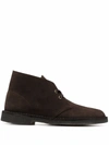 Clarks Originals Lace-up Ankle Boots In Dark Brown