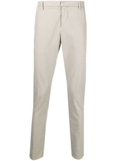 Dondup Slim-fit Chino Trousers In Cream