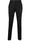 Dondup Mid-rise Slim-fit Trousers In Grau