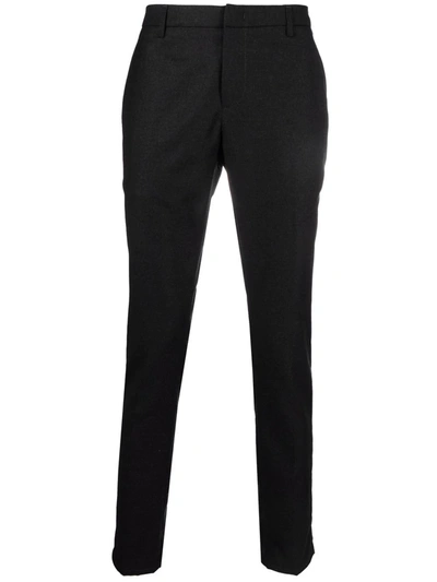 Dondup Mid-rise Slim-fit Trousers In Black