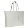 Carmen Sol Angelica Large Tote In Light Grey