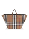 BURBERRY XL CHECK BEACH TOTE,400014370770