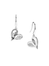 JUDITH RIPKA EROS STERLING SILVER & PAVÉ DIAMOND HEART DROP EARRINGS,400014412667