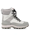 Hunter Women's Commando Glitter Rubber Lug-sole Snow Boots In Silver Tundra
