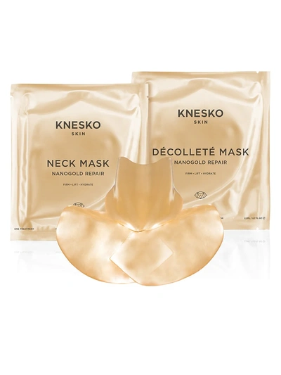 Knesko Women's Nanogold Repair Collagen Neck And Décolleté Masks