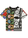 DOLCE & GABBANA CARRETTO PATCHWORK PRINT T-SHIRT