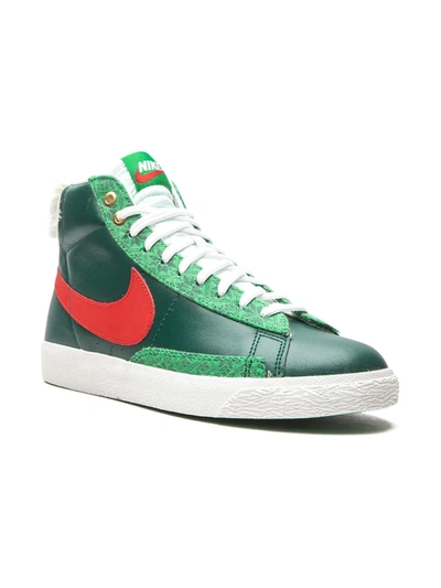 Nike Kids' Blazer Mid "christmas Sweater" Sneakers In Green