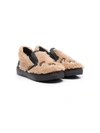 MOSCHINO SIGNATURE TEDDY SHEARLING SLIPPERS