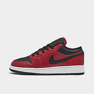 Nike Jordan Big Kids' Air 1 Low Casual Shoes In Gym Red/black-white
