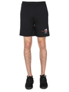 Helmut Lang Bermuda Robot Shorts In Nero
