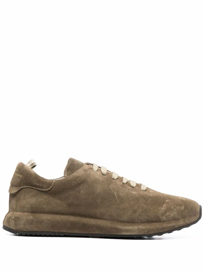 Officine Creative Race Suede Low-top Trainers In Grey