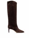 Paris Texas Pointed-toe Knee-high Boots In Braun