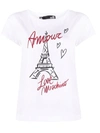 LOVE MOSCHINO AMOUR TOUR EIFFEL T恤