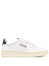 Autry Medalist White Low Top Sneakers With Contrasting Heel Tab In Leather Woman In Weiss