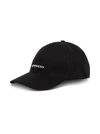 GIVENCHY BLACK COTTON BLEND HAT WITH LOGO