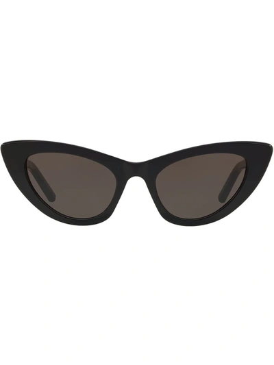 Saint Laurent Cat-eye Sunglasses In Shiny Black