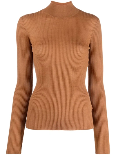 Nanushka Wool And Cashmere Arya Jumper In Brown