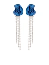 Sterling King Georgia Crystal-embellished Drop Earrings In Silber