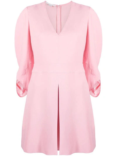 Stella Mccartney Maddison Tulip-sleeve Cocktail Dress In 5567 Sugar Rose