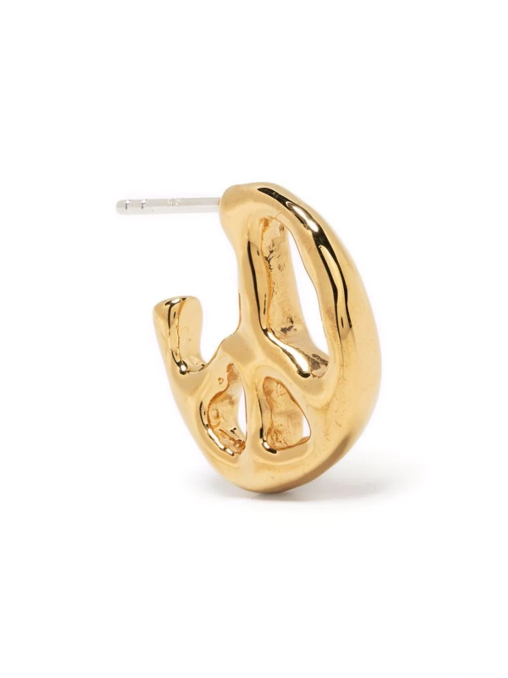 Ambush Gold Single Peace Earring | ModeSens