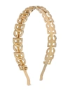Dolce & Gabbana Logo-plaque Hairband In Gold