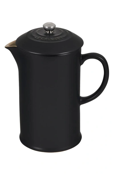 Le Creuset Stoneware French Press In Licorice