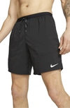 Nike Flex Stride Men's Running Shorts In Black/reflective Silver