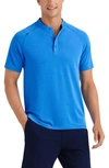 Rhone Delta Piqué Band Collar Performance Polo In Imperial Blue