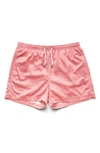 Marwida Print Recycled Swim Trunks In Red Coral