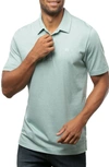 Travismathew Travis Mathew The Zinna Slub Pique Polo In Heather Beryl Green