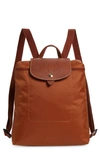 Longchamp Le Pliage Backpack In Cognac