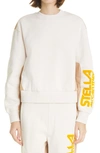Stella Mccartney Sweatshirt With Logo In Gesso