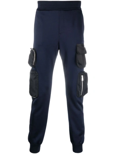 Versace Pocket-detail Track Pants In Blue